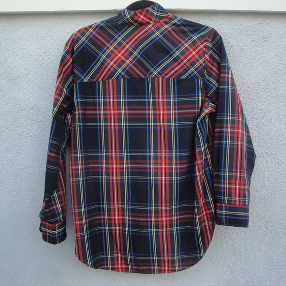 J Crew Blouse Jeweled Buttons Popover Size 2 AE888 - Picture 6 of 7